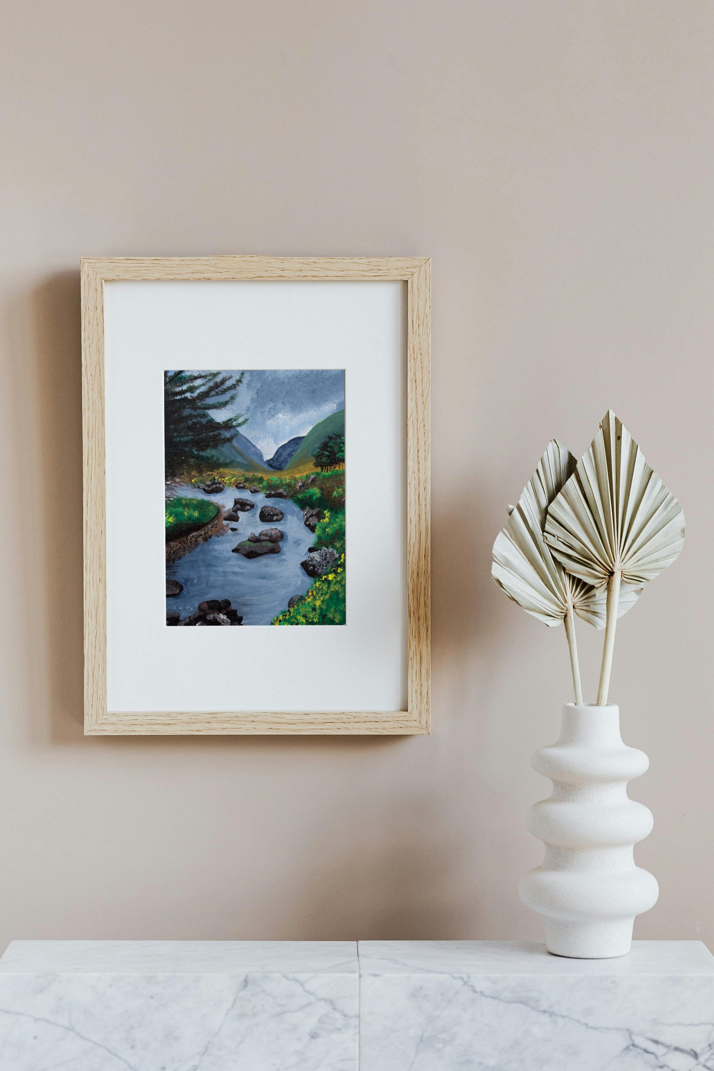 Glencoe Scotland in Acrylics, Art Print